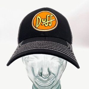Universal Studios The Simpsons Duff Beer Hat Adjustable Cap Mesh Back OS Black